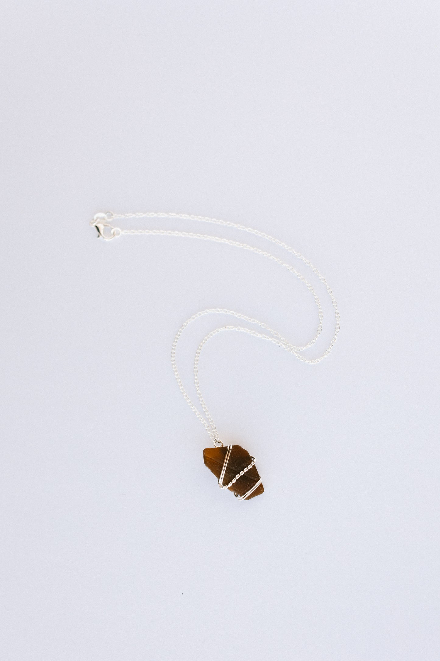 Brown and Silver Necklace