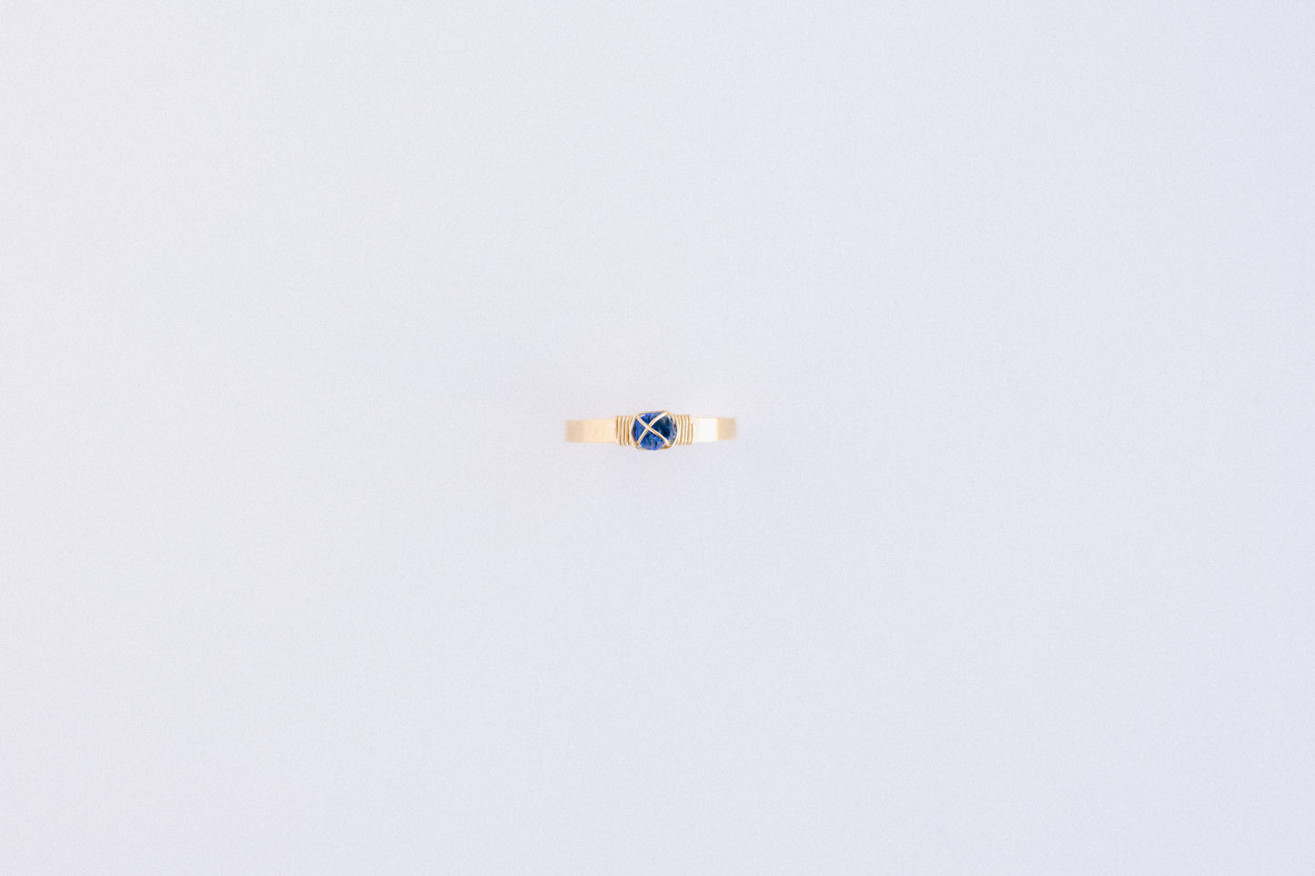 Dark Blue and Gold Ring