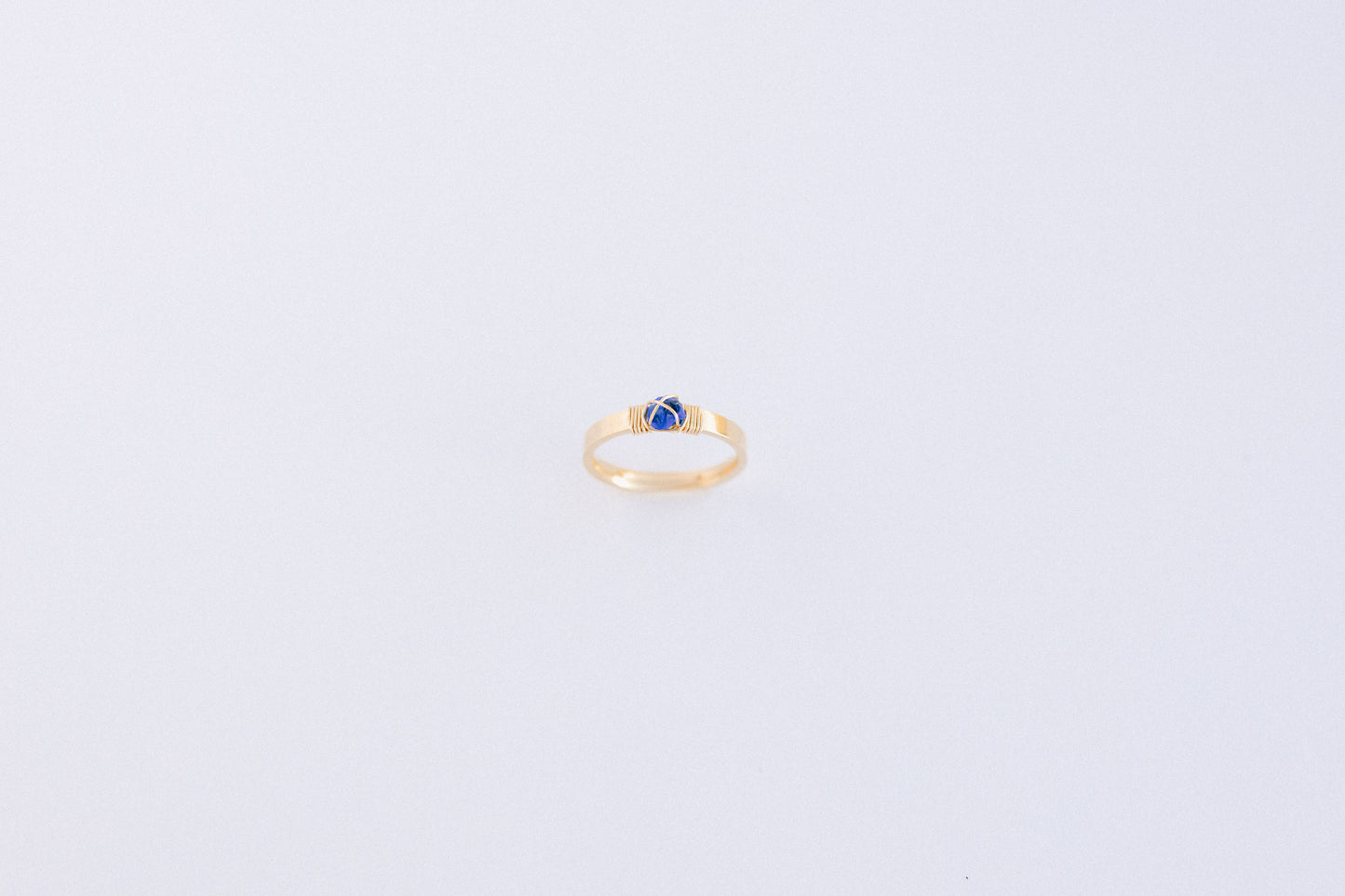Dark Blue and Gold Ring