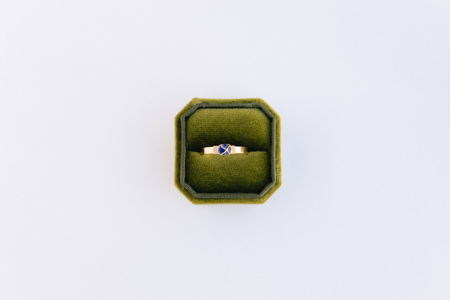 Dark Blue and Gold Ring