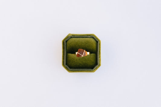 Brown and Gold Ring