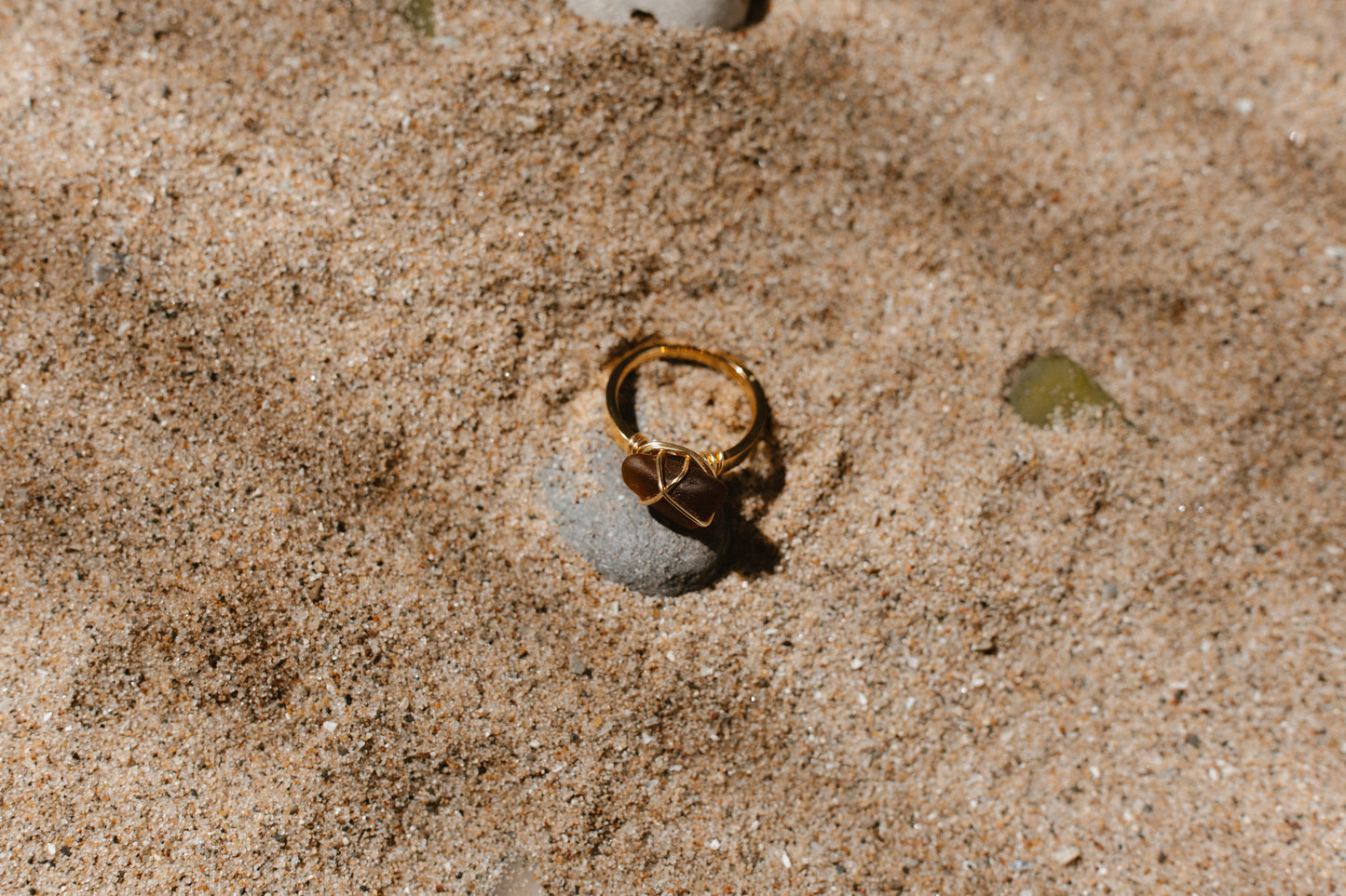 Brown and Gold Ring