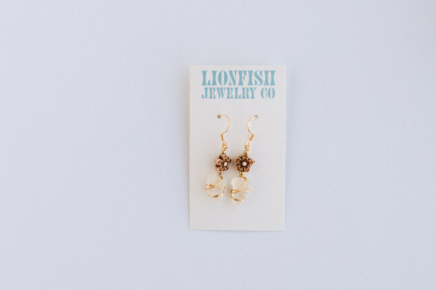 Natural Seaglass Earrings