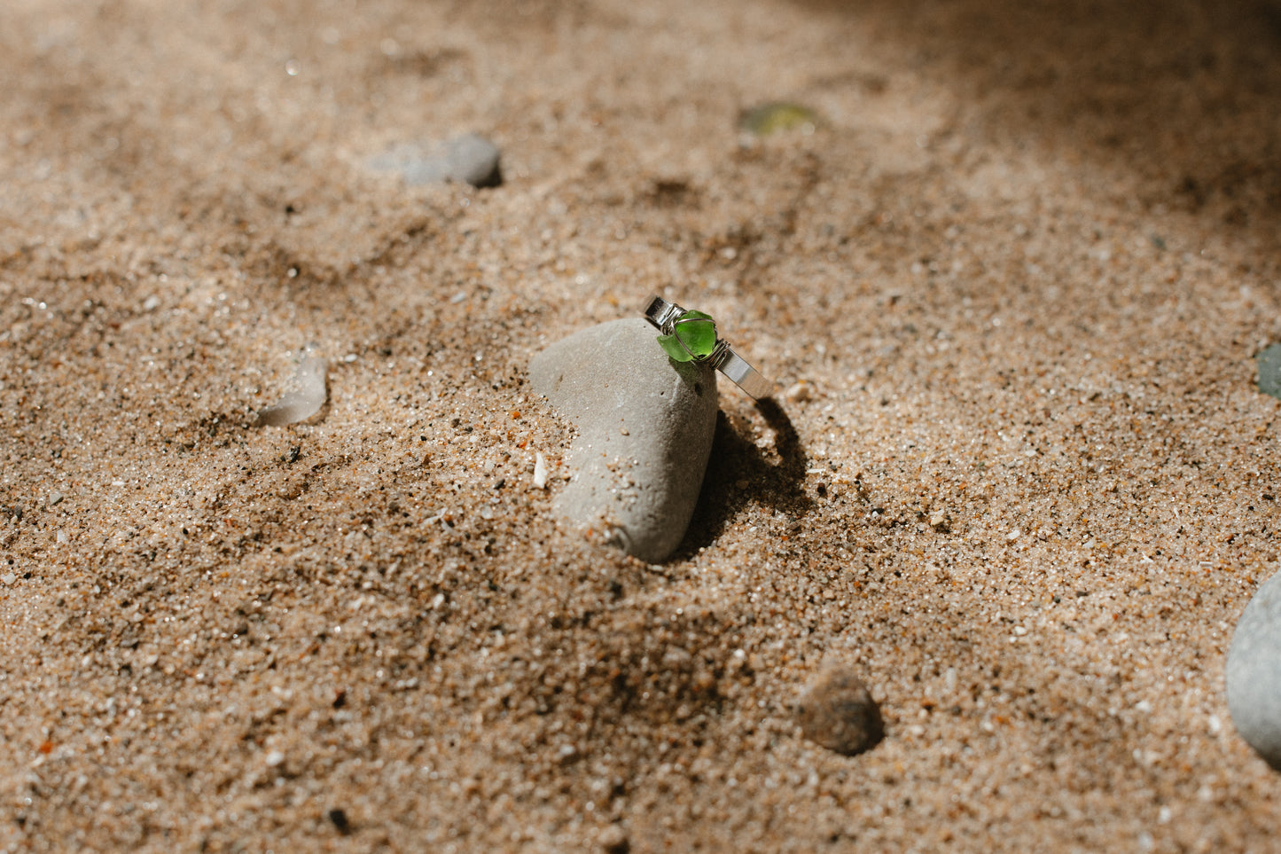 Green and Silver Ring