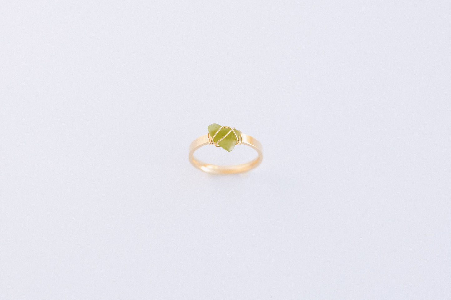 Light Green and Gold Ring