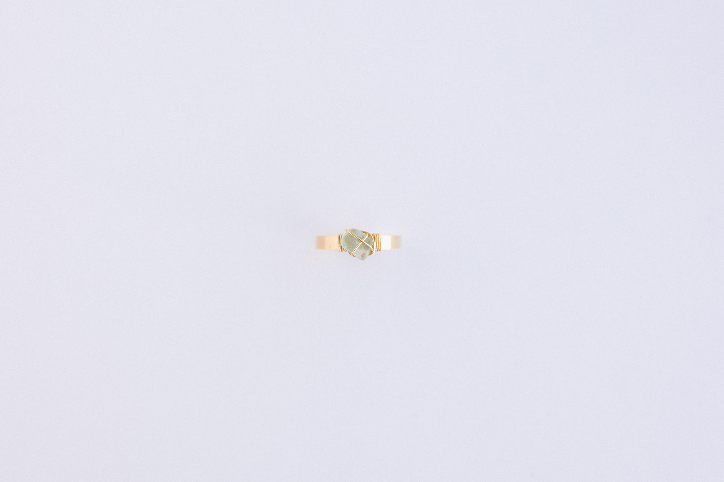 Light Blue and Gold Ring