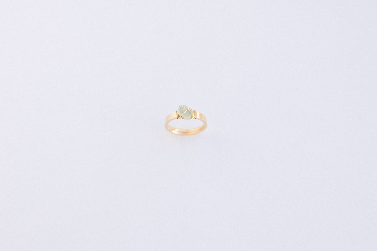 Light Blue and Gold Ring