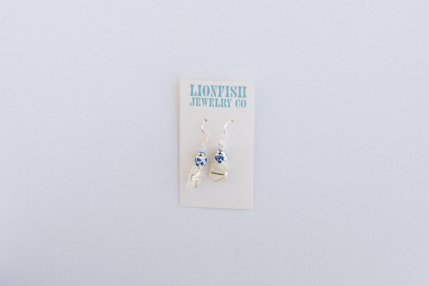 Silver and Blue Porcelain
