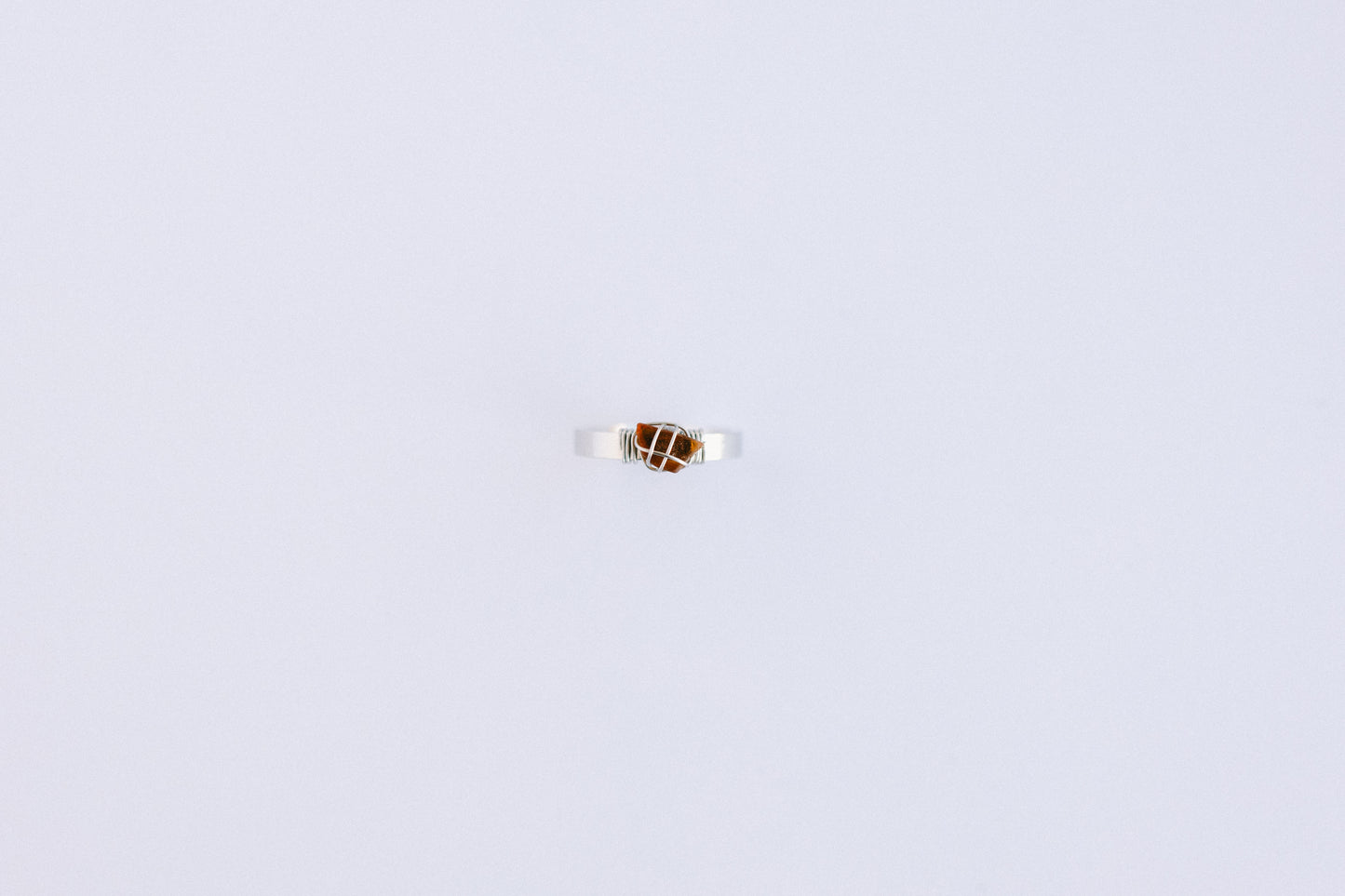 Brown and Silver Ring