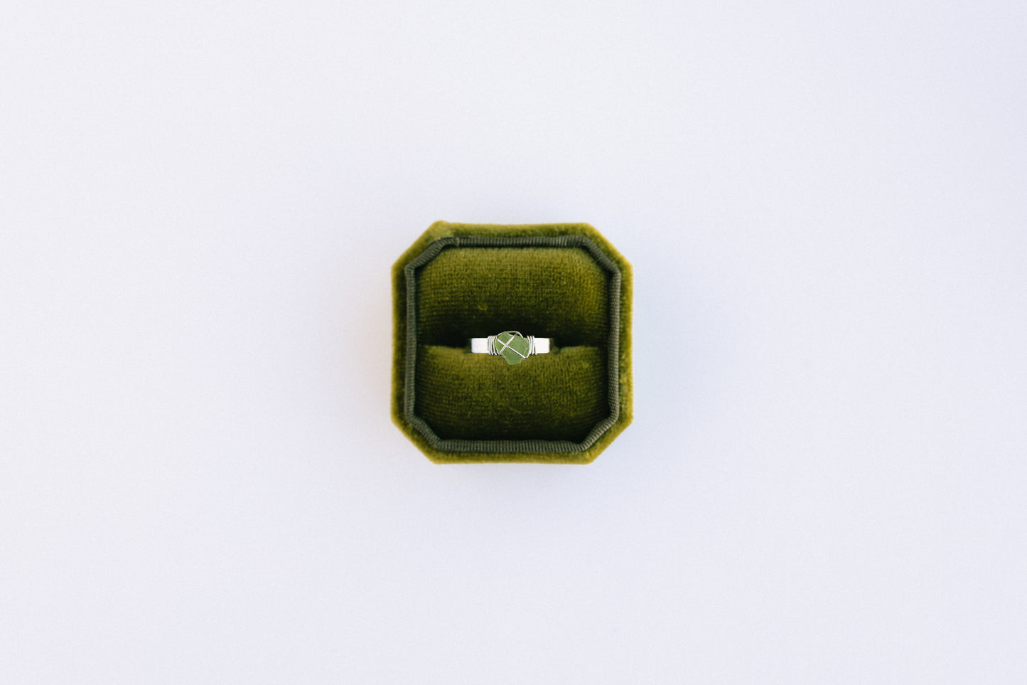 Green and Silver Ring
