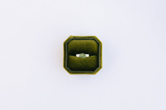Green and Silver Ring