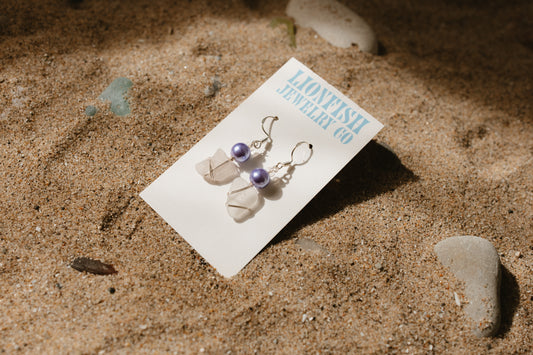 Silver and Purple Pearls