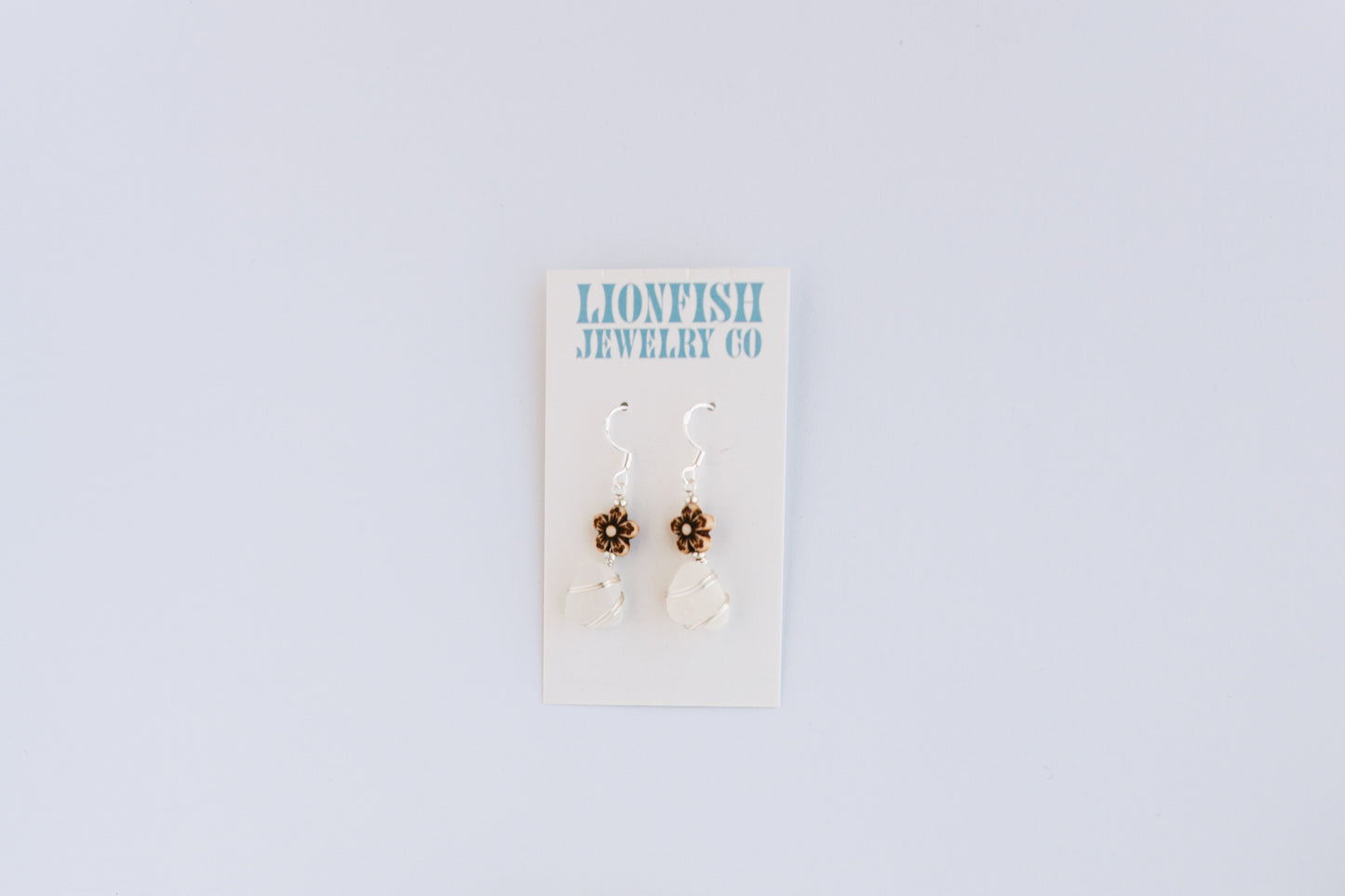 Silver and Wood Flowers