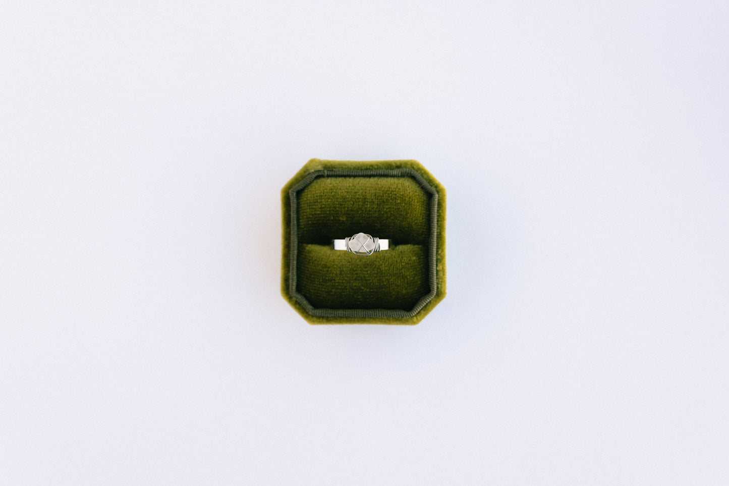 White and Silver Ring