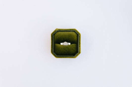 White and Silver Ring