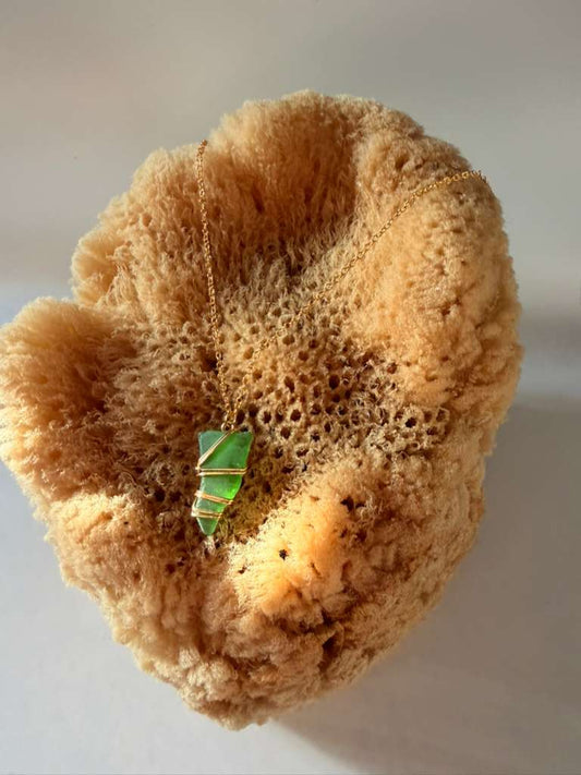 Gold and Green Necklace